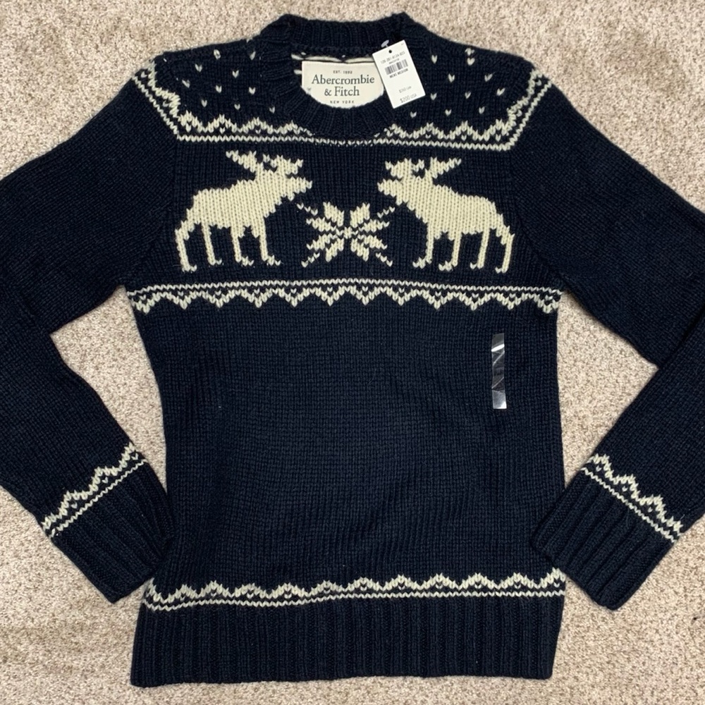 Brand New Abercrombie Holiday Sweater